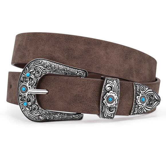 8479 Western Belt For Women, Cowgirl Cowboy Suede Leather Jeans main image 5